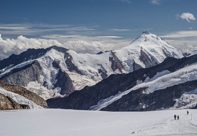 Admire the renowned Aletsch Glacier  
